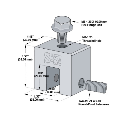 S-5! S-5-S Mini Utility Clamp Diagram