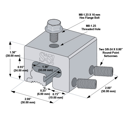 S-5! S-5-T- Utility Clamp Diagram